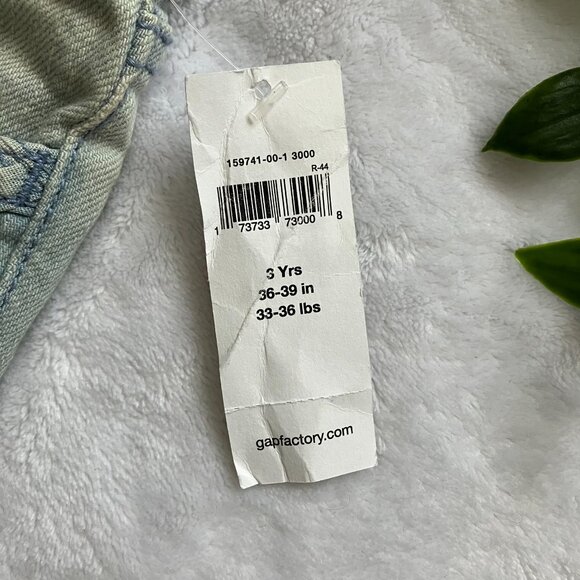 GAP Factory NWT Girls' Skinny Jeans Size 3T | Light Wash Denim Snap Closure - Picture 6 of 14
